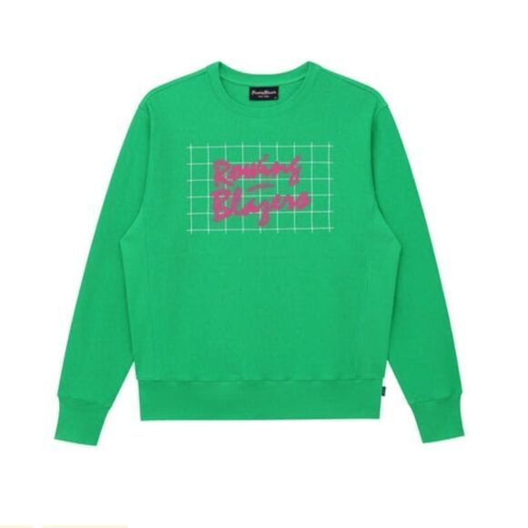 Rowing Blazers ’90s Green and Pink Crewneck - Picture 1 of 6